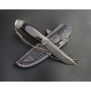 ГЕРЦОГ авторський ніж ручної роботи майстра Fomenko Knifes, сталь - мозаїчний дамаск, 58-59 HRC. Photo 2